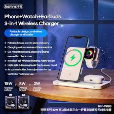 Remax 3 In1 Foldable Wireless Charger RP-W90