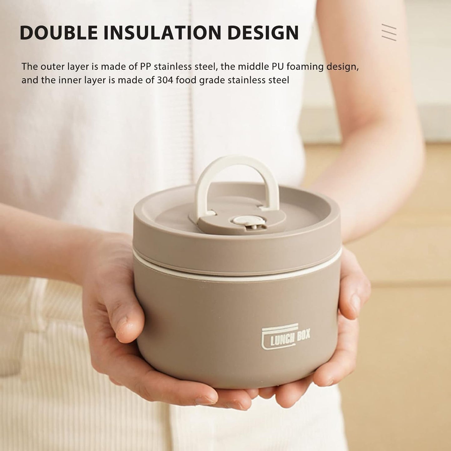 Portable Insulated Lunch Container