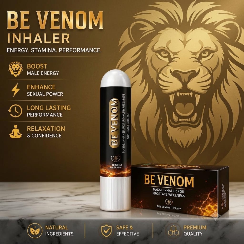Herbal Bee Venom Nasal Inhaler Men’s Wellness Support for Prostate Care, Natural Aromatic Formula