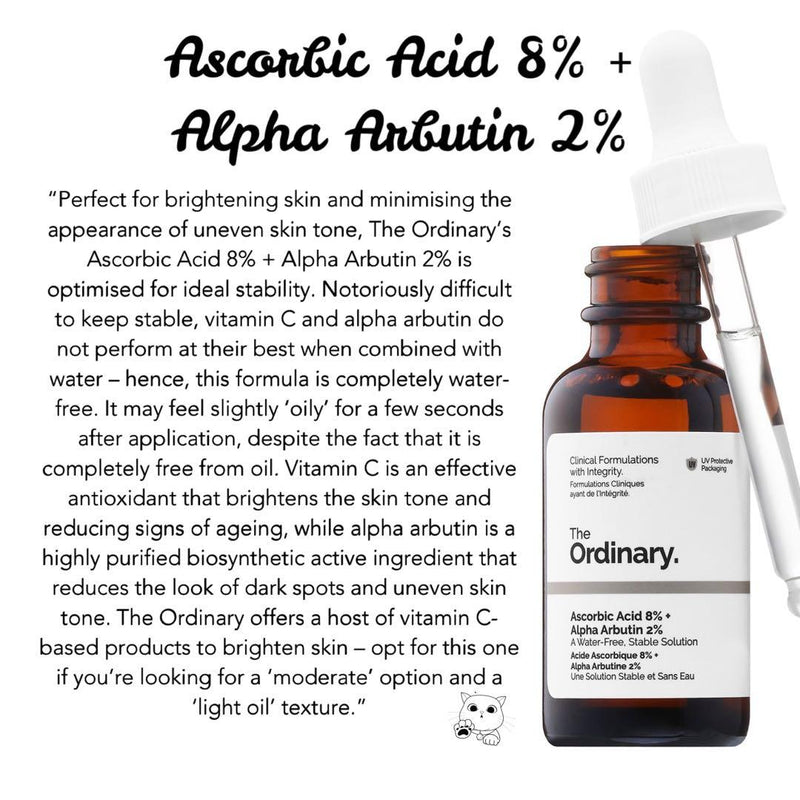 The Ordinary Ascorbic Acid 8% + Alpha Arbutin 2%